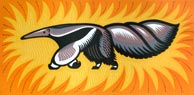 'Giant Anteater' - Linocut - Edition of 50. Image size approx 42x21cm