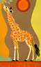 'Sunset Giraffe' - Linocut - Edition of 40. Image size approx 38x21cm