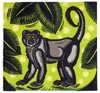 'Woolly Monkey' - Linocut - Edition of 50. Image size approx 19x18cm