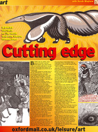 Article in the Oxford Mail, Feb 2009,
about Oxford Printmakers Exhibition at
The North Wall Gallery, Summertown Oxford